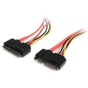 30cm StarTech 22 Pin SATA Power and Data Extension Cable