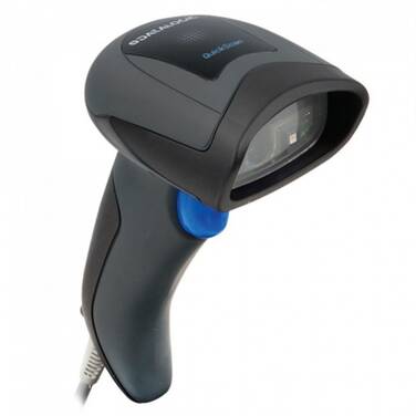 Datalogic QD2430-BKK1B Quickscan Barcode Scanner with USB Cable and Auto-Stand