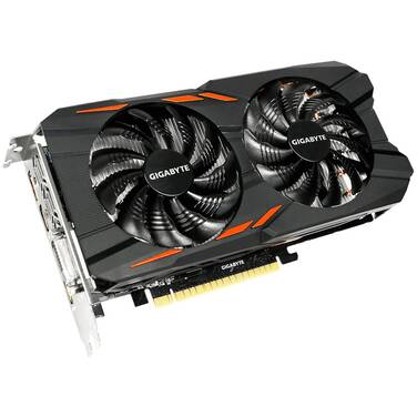 Gigabyte GTX1050Ti 4GB Windforce PCIe Video Card PN GV-N105TWF2OC-4GD