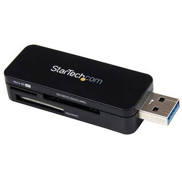 StarTech USB 3.0 External Flash Multi Media Memory Card Reader - SDHC MicroSD