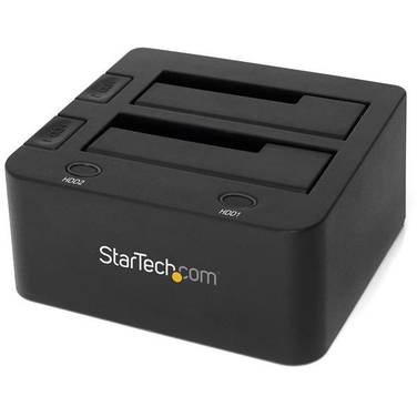 StarTech USB 3.0 Dual Hard Drive Docking Station with UASP for 2.5/3.5in SSD / HDD SATA 6 Gbps