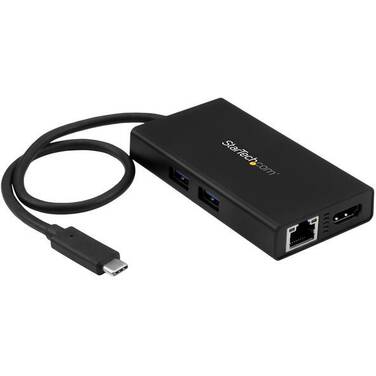 StarTech USB-C Multiport Adapter for Laptops - Power Delivery - 4K HDMI - GbE - USB 3.0