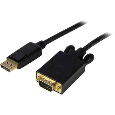 StarTech 10 ft DisplayPort to VGA Adapter Converter Cable DP to VGA 1920x1200 - Black