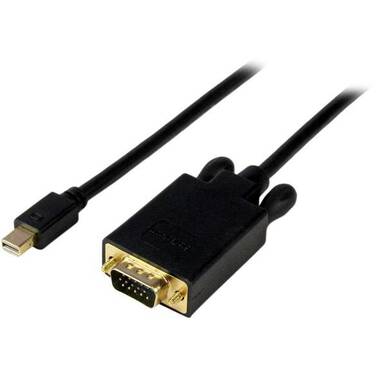 3 Metre StarTech Mini DisplayPort to VGA Adapter Converter Cable mDP to VGA 1920x1200 - Black