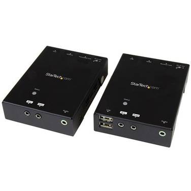 StarTech HDMI over CAT5 HDBaseT Extender with USB Hub - 295 ft (90m) - Up to 4K