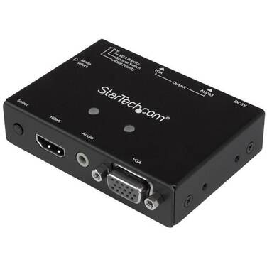 StarTech 2x1 VGA + HDMI to VGA Converter Switch with Priority Switching - 1080p