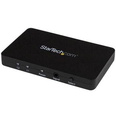StarTech 2-Port HDMI Automatic Video Switch w/ Aluminum Housing and MHL Support - 4K 30Hz