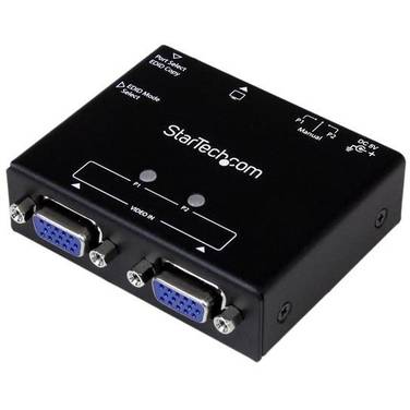StarTech 2-Port VGA Auto Switch Box with Priority Switching and EDID Copy