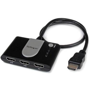 StarTech 3 Port HDMI Auto Switch w/ IR Remote Control