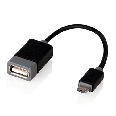 15cm ALOGIC USB 2.0 Type B Micro to Type A OTG Adapter Male to Female