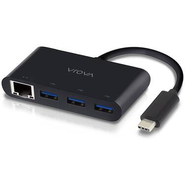 Alogic VROVA USB-C to Gigabit Ethernet & USB 3. 0 SuperSpeed 3 Port USB Hub