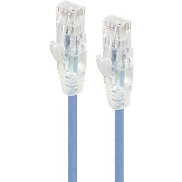 50cm ALOGIC Blue Ultra Slim Cat6 Network Cable UTP 28AWG - Series Alpha