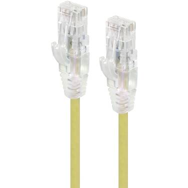 1 Metre ALOGIC Yellow Ultra Slim Cat6 Network Cable UTP 28AWG - Series Alpha