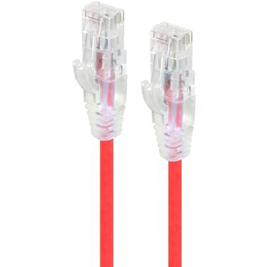 ALOGIC 3m Red Ultra Slim Cat6 Network Cable UTP 28AWG - Series Alpha