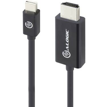 1 Metre Alogic Mini DisplayPort to HDMI Cable - Male to Male - ELEMENTS Series
