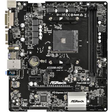Asrock AM4 MicroATX A320M-HDV DDR4 Motherboard