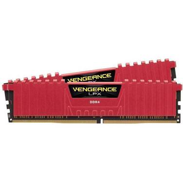 16GB DDR4 Corsair (2x8GB) CMK16GX4M2B3000C15R 3000MHz Vengeance LPX Red RAM
