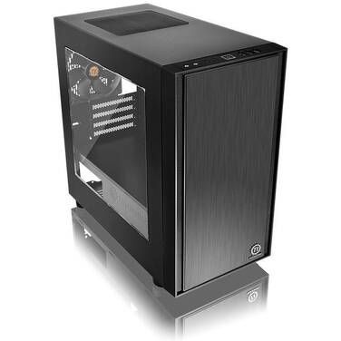 Thermaltake MicroATX Versa H17 Window Case Black PN CA-1J1-00S1WN-00