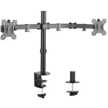 13 - 32 Brateck LDT12-C024N Dual Monitor Steel Monitor Arm