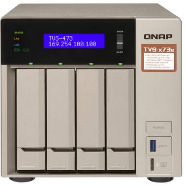 4 Bay QNAP TVS-473E-4G AMD 4GB Gigabit NAS
