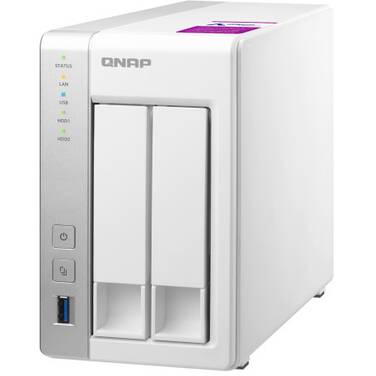 2 Bay QNAP TS-231P2-1G Gigabit NAS Unit
