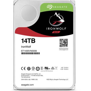14TB Seagate 3.5 7200rpm SATA IronWolf NAS HDD PN ST14000VN0008