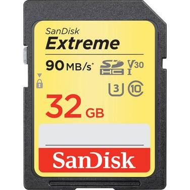 32GB Sandisk Class 10 Ultra Secure Digital (SDXC) Memory Card PN SDSDXVE-032G-GNCIN