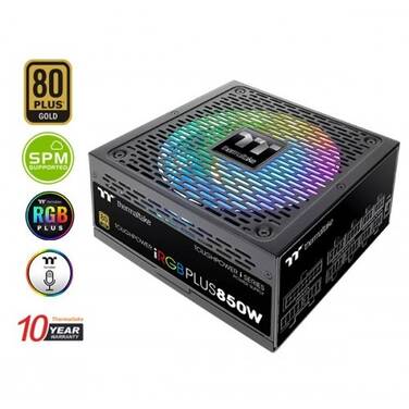 850 Watt Thermaltake Toughpower iRGB Plus 80+ Gold Power Supply PN PS-TPI-0850F3FDGA-1