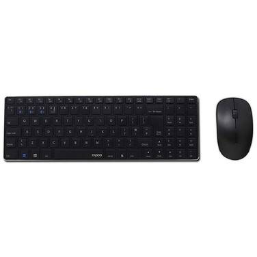 Rapoo 9300M Multi-Mode Wireless Keyboard and Mouse Black