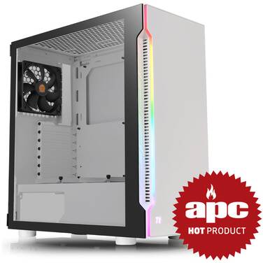 Thermaltake ATX H200 TG RGB Case Snow White CA-1M3-00M6WN-00, *Eligible for eGift Card up to $50