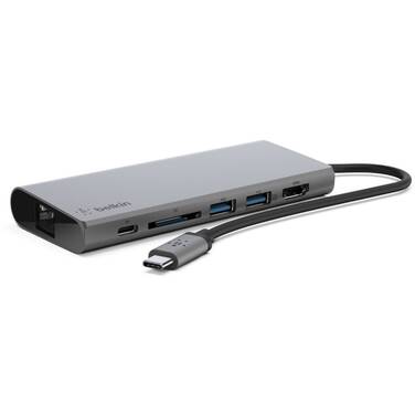 Belkin 4 Port USB-C USB-C Multimedia Hub 60W Pass Trough