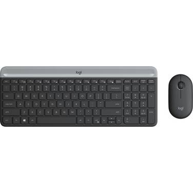 Logitech MK470 Slim Wireless Keyboard and Mouse Combo Graphite 920-009182