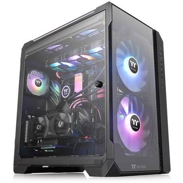 Thermaltake E-ATX View 51 ARGB 3-Sided Tempered Glass Full Tower Case Black Edition