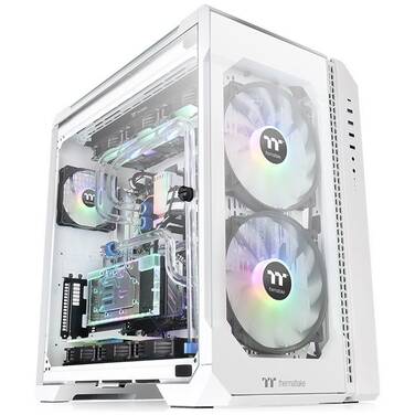 Thermaltake E-ATX View 51 ARGB 3-Sided Tempered Glass Full Tower Case Snow Edition
