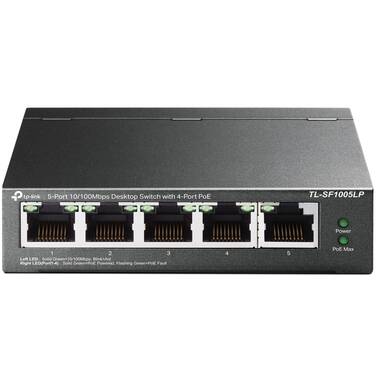 5 Port TP-Link TL-SF1005LP 10/100 Network Switch With 4-Port Power over Ethernet