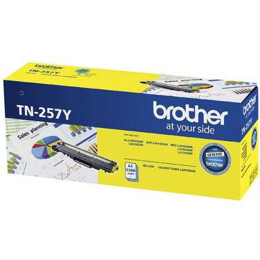 Brother TN-257Y Yellow High Yield Toner Cartridge (2 300 Pages)