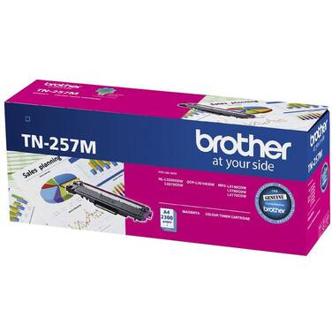 Brother TN-257M Magenta High Yield Toner Cartridge (2 300 Pages)