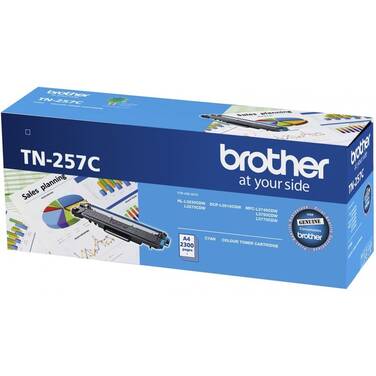 Brother TN-257C Cyan High Yield Toner Cartridge (2 300 Pages)