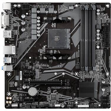 Gigabyte AM4 MicroATX A520M DS3H DDR4 Motherboard