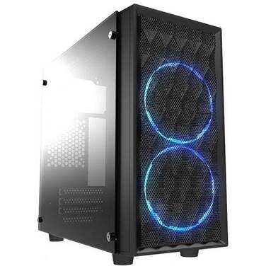 Casecom Micro-ATX CMC-72 Tempered Glass Case With 550w Power Supply