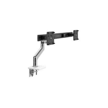 Humanscale M8.1 Dual Monitor Arm [Up to 27 Monitors] (White / Silver)