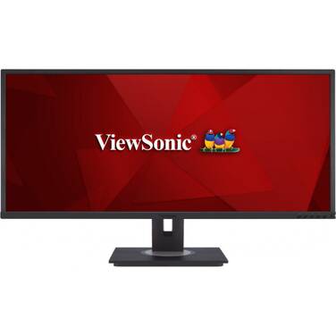 34 ViewSonic VG3448 WQHD Ultrawide Ergonomic VA Monitor With Speakers And Height Adjust