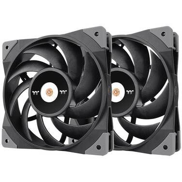 2 x 120mm Thermaltake TOUGHFAN 12 High Static Pressure Case Fan CL-F082-PL12BL-A