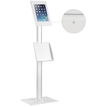 Brateck Anti-theft Floor Tablet Kiosk Stand with Catalogue holder PAD26-04CN