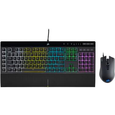 Corsair K55 RGB Pro Keyboard + Harpoon RGB Pro Mouse CH-9226865-NA