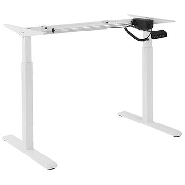 Brateck 2-Stage Single Motor Electric Sit-Stand Desk Frame -WhiteS03-22D