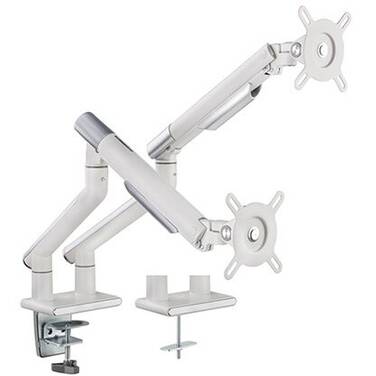17-32 Brateck Dual Premium Slim Aluminum Spring-Assisted Monitor Arm