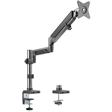17-32 Brateck LDT37-C012P-SG Single Monitor Aluminium Gas Spring Monitor Arm - Space Grey
