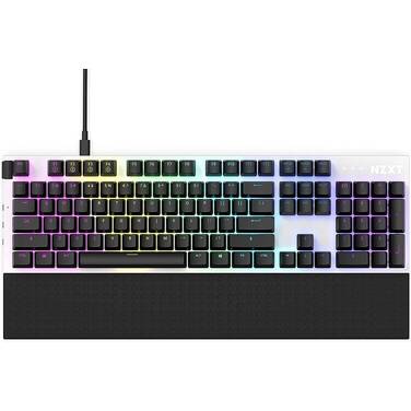 NZXT Function Red Mechanical USB White Gaming Keyboard KB-1FSUS-WR