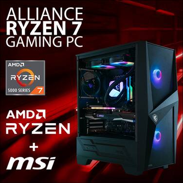 Alliance Ryzen 7 5700X RX6600XT Gaming PC